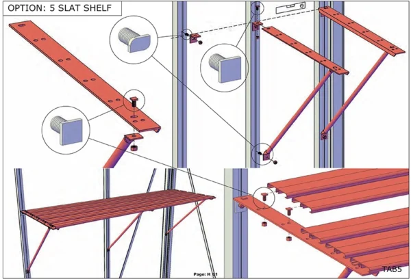 Homestead 2-Slat Shelving - Image 4