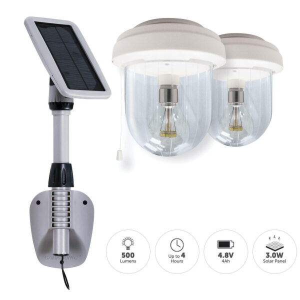 Gama Sonic 16B02 Solar LED Storage Shed Light