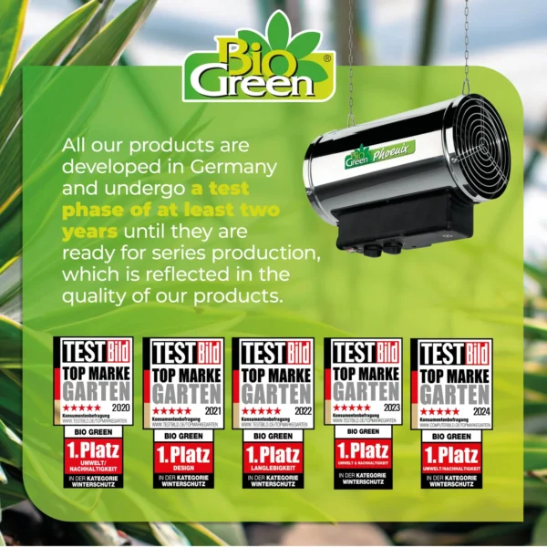 BioGreen Phoenix Greenhouse Heater